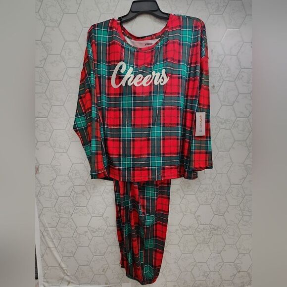 Nwt Joyspun Women’s Long Sleeve Tee and Joggers, 2-Piece Pajama Set, Size 2XL - Picture 4 of 7